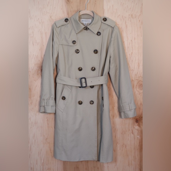 Liz Claiborne Light Tan Trench Coat - Picture 6 of 8